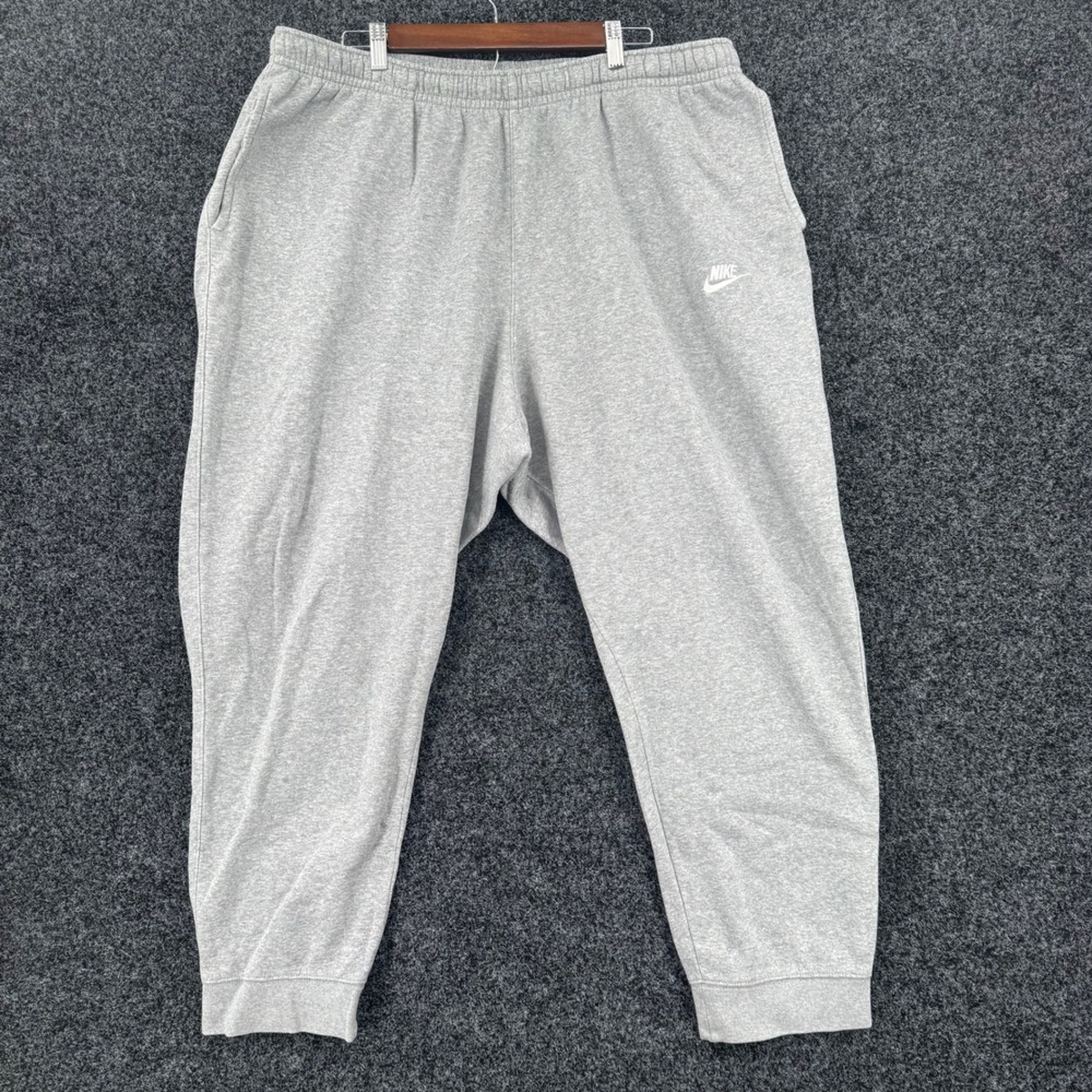 Nike Sportswear Club Fleece Joggers Mens 3XL Tall Gray Sweatpants BV2671-063